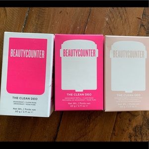 Beautycounter Clean Deo case with two refills.